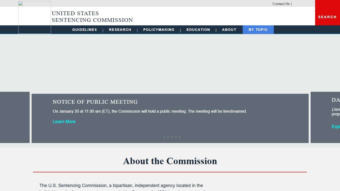 Homepage United States Sentencing Commission