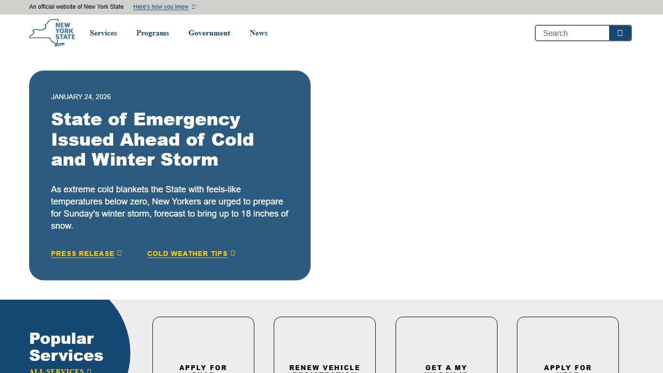 The Official Website of New York State